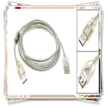 High Speed USB 2.0 AM/AF Cable Extension Translucent Silver